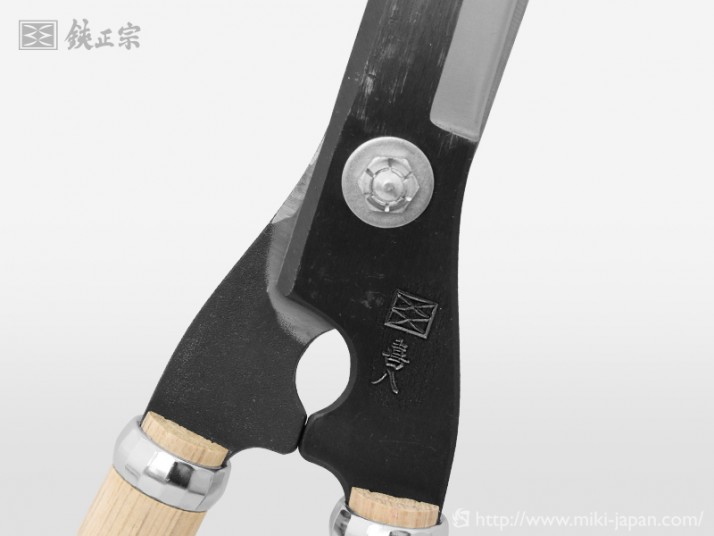UI147　鋭型刈込鋏 青紙 反り刃 270㎜ 9寸ナタ柄