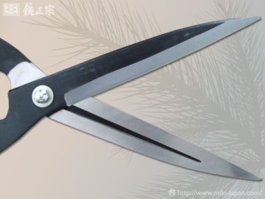 TS171　みきかじや村 鋭型刈込鋏 青紙 210ｍｍ 本焼尺3寸ナタ柄