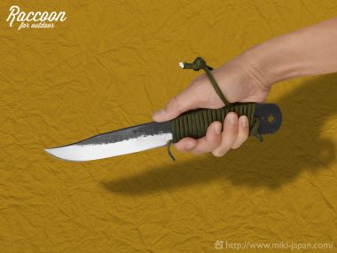 TS281　みきかじや村 Raccoon バトニングナイフ 120